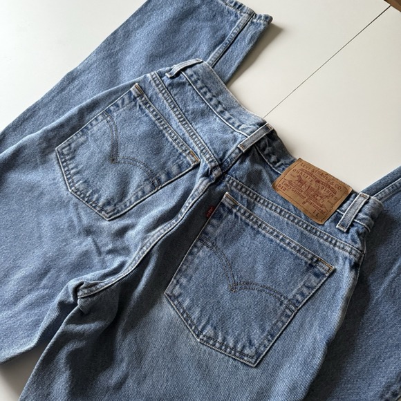 Vintage Levi's Women's 512s Size 8 REG L Light‎ Wash Straight Leg Slim Fit - Picture 7 of 8